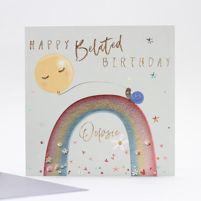213 Birthday Belated Greetings Card