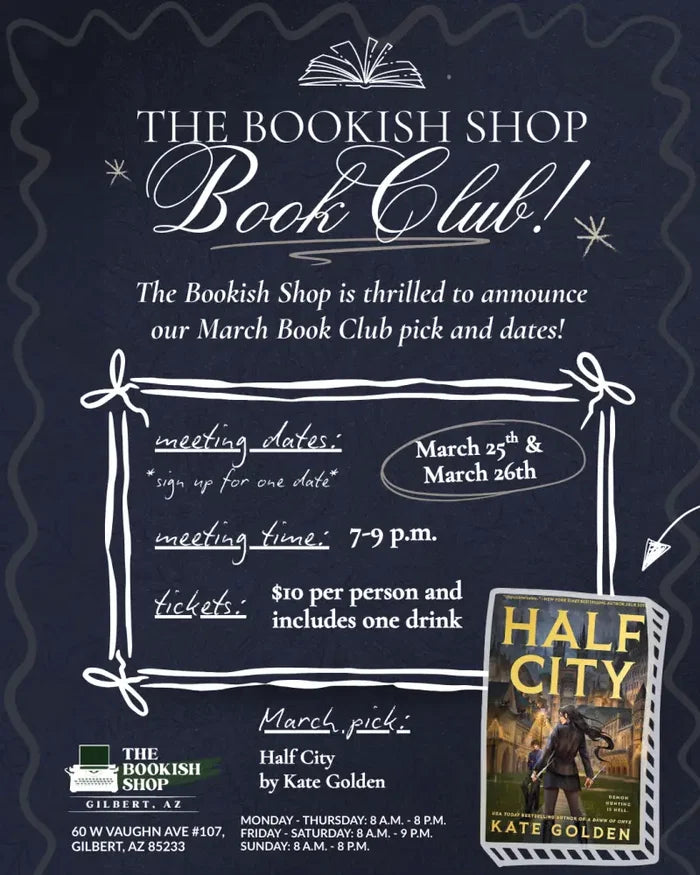 Book Club March 25th (Wednesday)