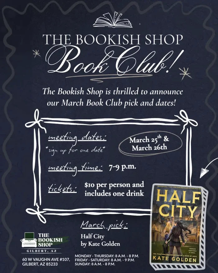 Book Club March 26th (Thursday)