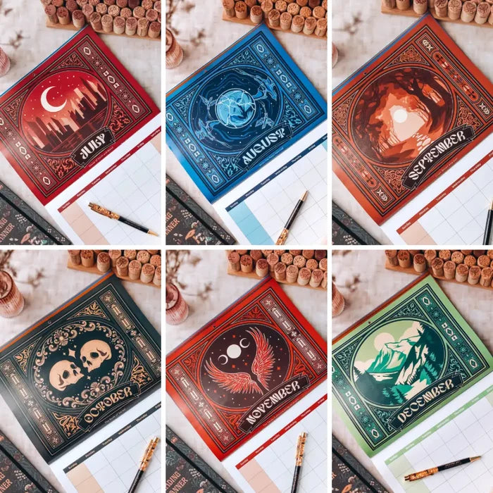 Bookish Calendar stationary