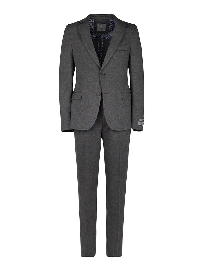 Boy's Soho Stretch Suit - Heather Grey
