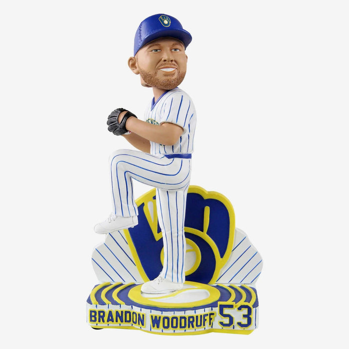 Brandon Woodruff Milwaukee Brewers Retro Jersey MLB Bobblehead