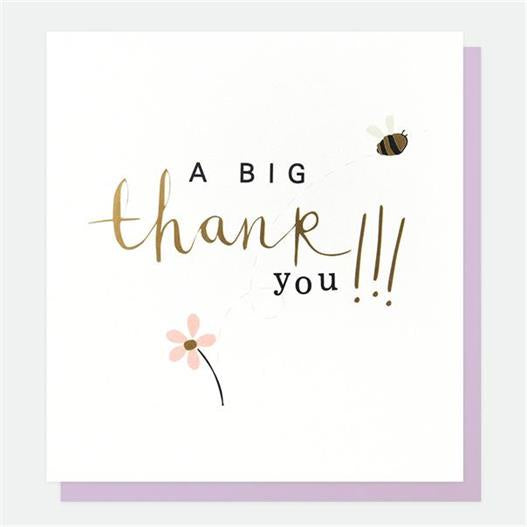 Caroline Gardner A Big Thank You Greetings Card