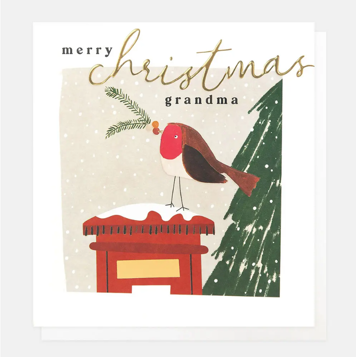 Caroline Gardner Merry Christmas Grandma Christmas Card