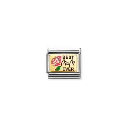 Classic Link 18K Gold Best Mum Ever Charm