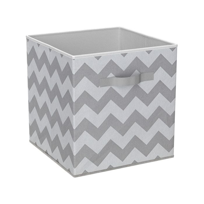 Cube Insert Chev Grey 27x28x27cm