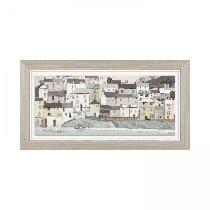 East Beach Glazed Framed Print