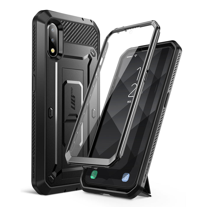 Galaxy A01 Unicorn Beetle Pro Rugged Holster Case-Black