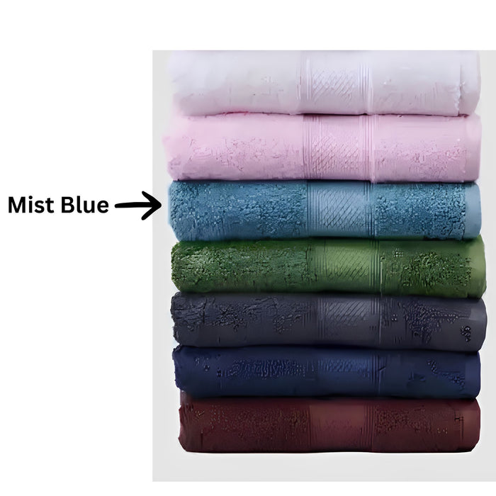 Galaxy Big N Soft Spa Towel Mist Blue - 86cm x 160cm