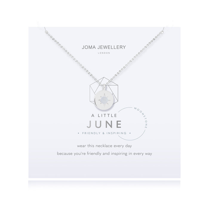 Joma A Little Birthstone Necklace - June Moonstone
