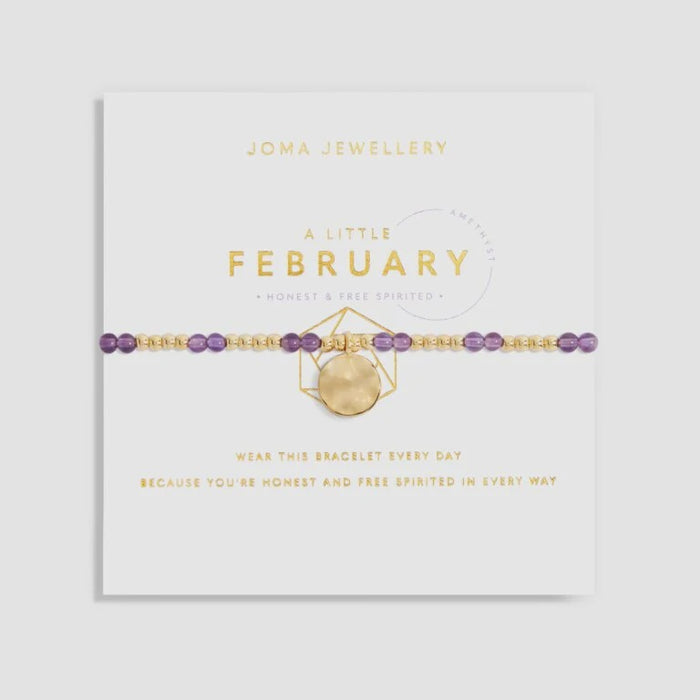 Joma A Little Bracelet - February Amethyst