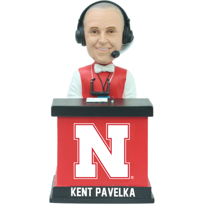 Kent Pavelka Nebraska Cornhuskers Talking Bobblehead (Presale)