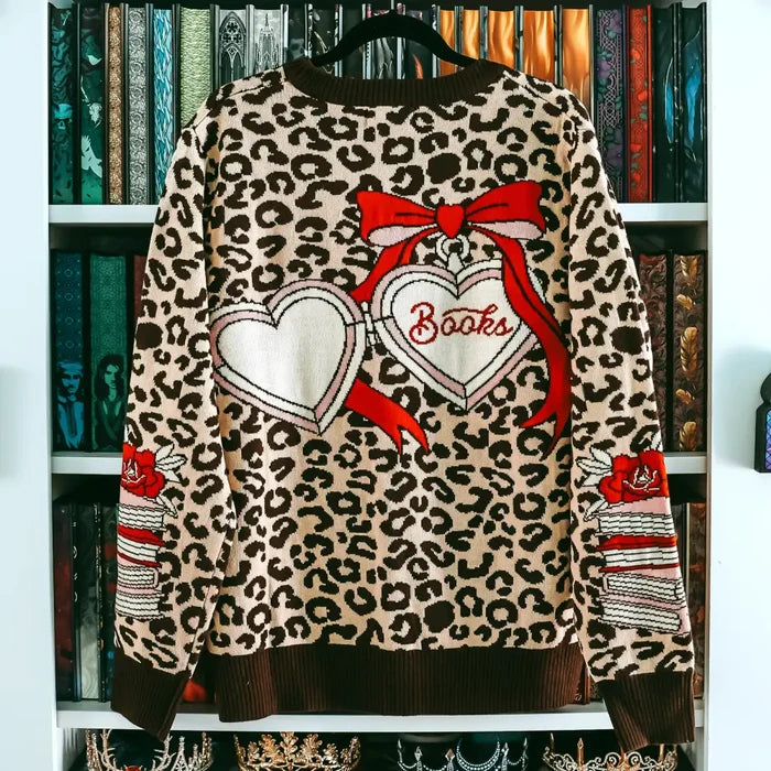 MEMBERS FIRST: Leopard Reader Cardigan Hoodie