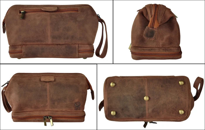 Leather Toiletry Bag