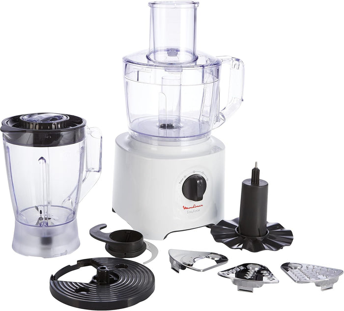 Moulinex Easy Force Food Processor, 25Functions, 800Watts, White