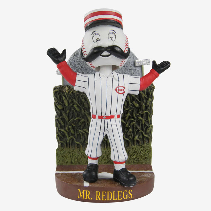 Mr. Redlegs Cincinnati Reds 2022 Dyersville Cornfield MLB Baseball Bobblehead
