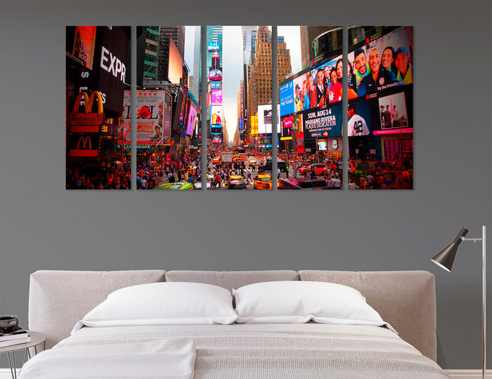 New York Lights City Canvas Print #9031