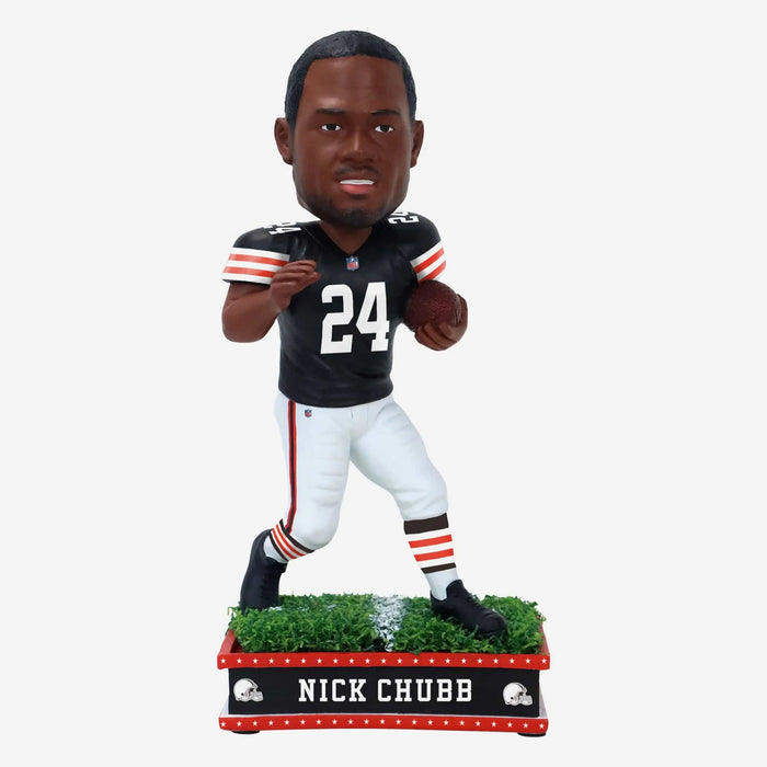 Nick Chubb Cleveland Browns Field Star NFL Football Bobblehead