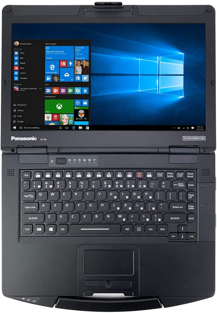 Panasonic Toughbook CF-54 Laptop Core i5-5300U 16GB RAM 256GB SSD 14" HD 4G LTE WiFi+BT Win 10 Pro