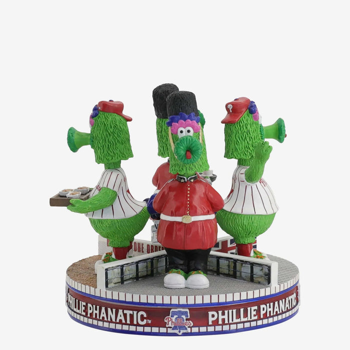 Phillie Phanatic Philadelphia Phillies 2024 MLB London Huddle Spinner Mini Bobblehead Scene MLB