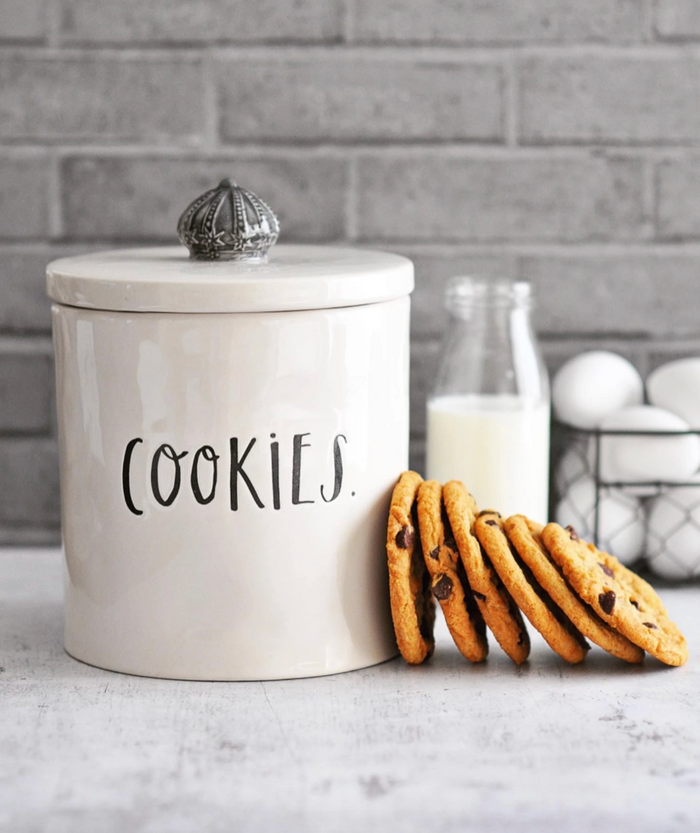 Rae Dunn Stem Print Cookie Jar