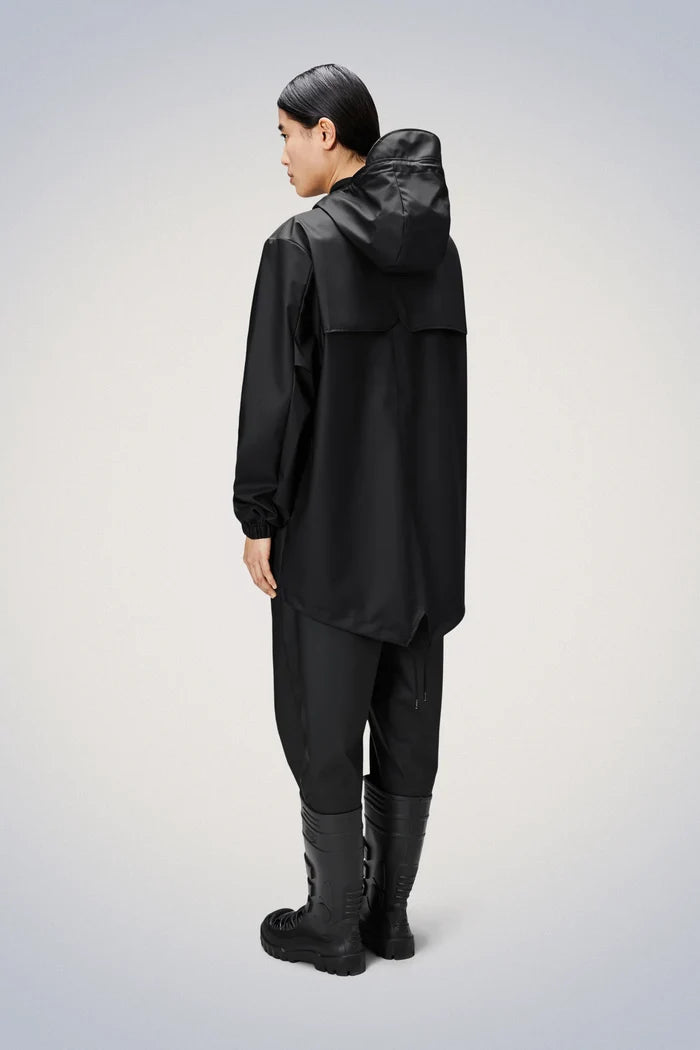 Rains Short Fishtail Jacket - Black