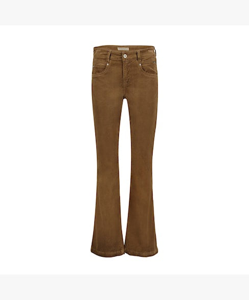 Red Button Bibette Velvet Trousers - Cognac