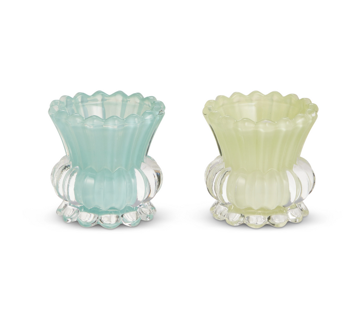Ruffle Candle Holders (2 colors)