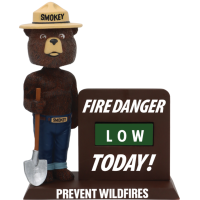 Smokey Bear Fire Danger Blocks Bobblehead