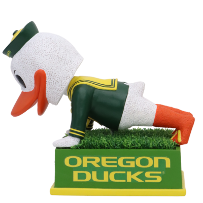 The Oregon Duck Oregon Ducks Mascot Push-Up Counter Bobblehead (Presale)