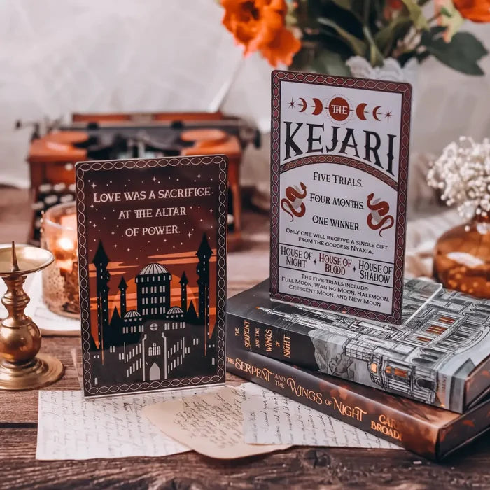 The Serpent and the Wings of Night Inspired Acrylic Bookends Accessories