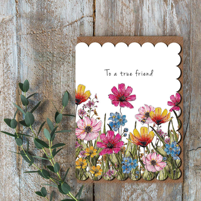 Toasted Crumpet Petite Greetings Card - To A True Friend