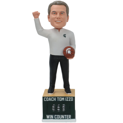 Tom Izzo Michigan State Spartans Coach Win Counter Bobblehead (Presale)