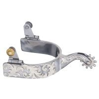 Tough1® Sweet Iron Spurs Silver Leaf Spurs