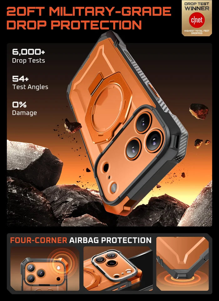 UB GRIP Series iPhone 17 Pro MagSafe Camera Control Button Phone Case - Coral