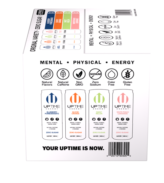 UPTIME ORIGINAL Variety Zero Sugar 12 Pack