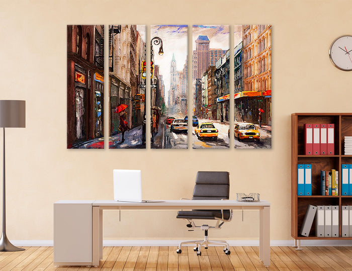Urban Colorful Abstraction Canvas Print #1332