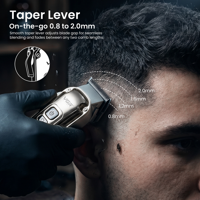 VGR V-006 Professional Hair Clipper For Men, Silver