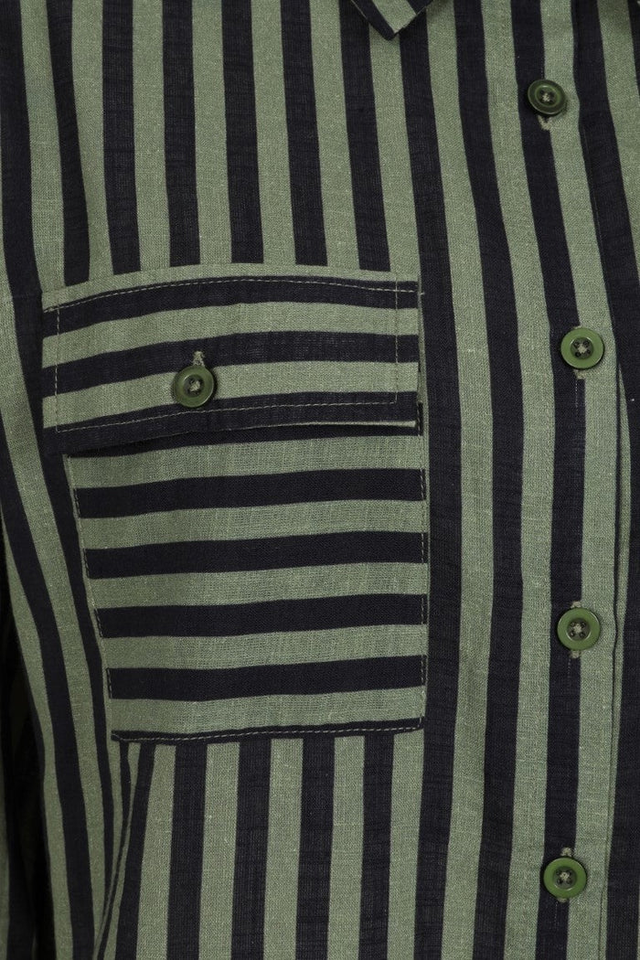 Vivian Shirt Khaki & Black
