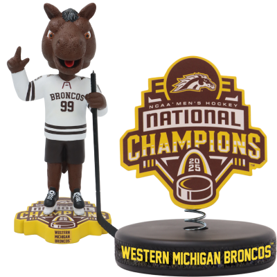 Western Michigan Broncos 2025 NCAA Men's Hockey National Champions Bobbleheads