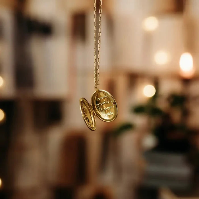 Witch Haven Crescent Moon Locket Necklace