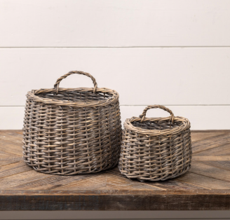 Woven Hanging Pocket Basket