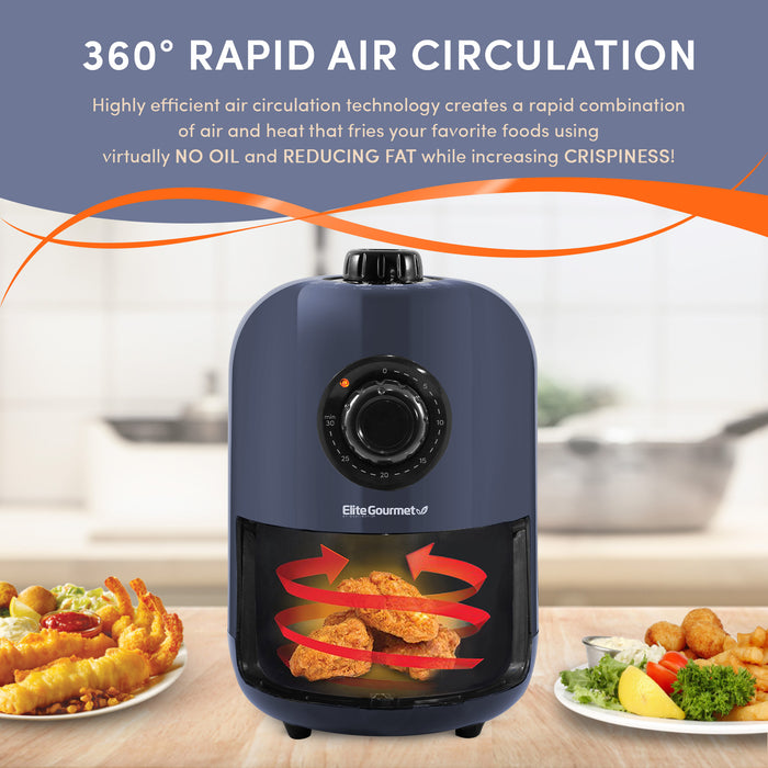 1.1 Qt. Personal Air Fryer with 30-min Timer