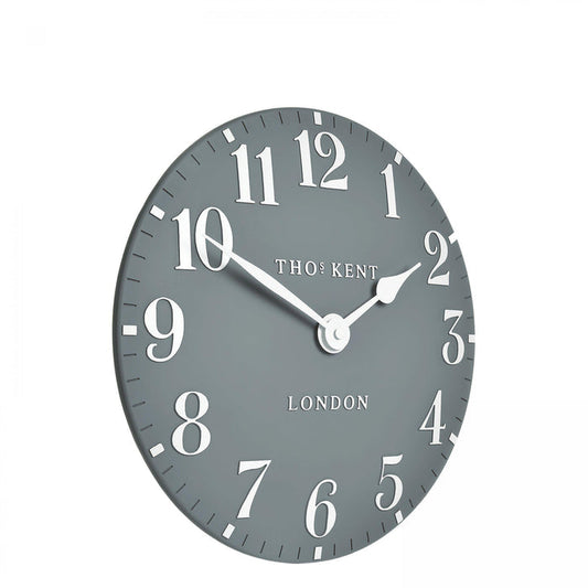 12" Arabic Wall Clock - Flax Blue