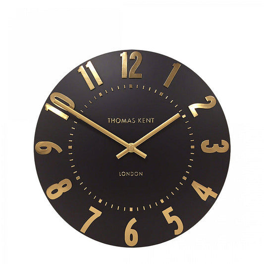 12" Mulberry Wall Clock - Onyx