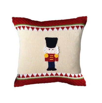 12" x 12" Handmade Nutcracker Christmas Pillow, Fair Trade