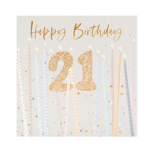 21st Birthday Greetings Card