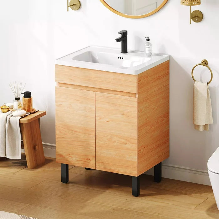 24" Small Bathroom Vanity Cabinet With Sink Canva Home