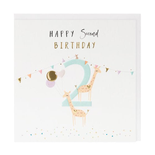 2nd Birthday Greetings Card