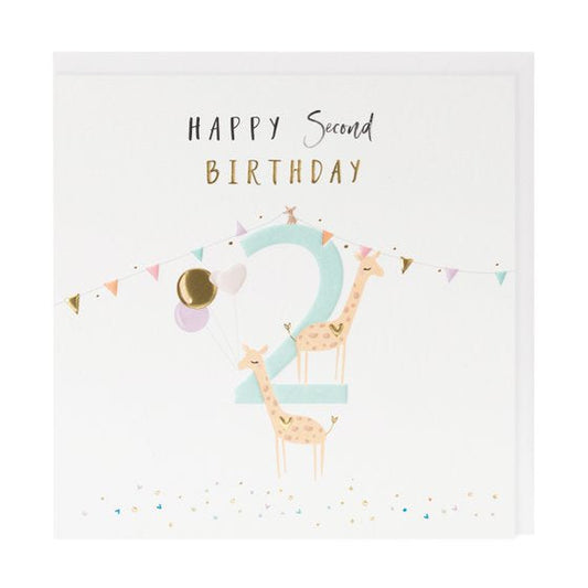 2nd Birthday Greetings Card